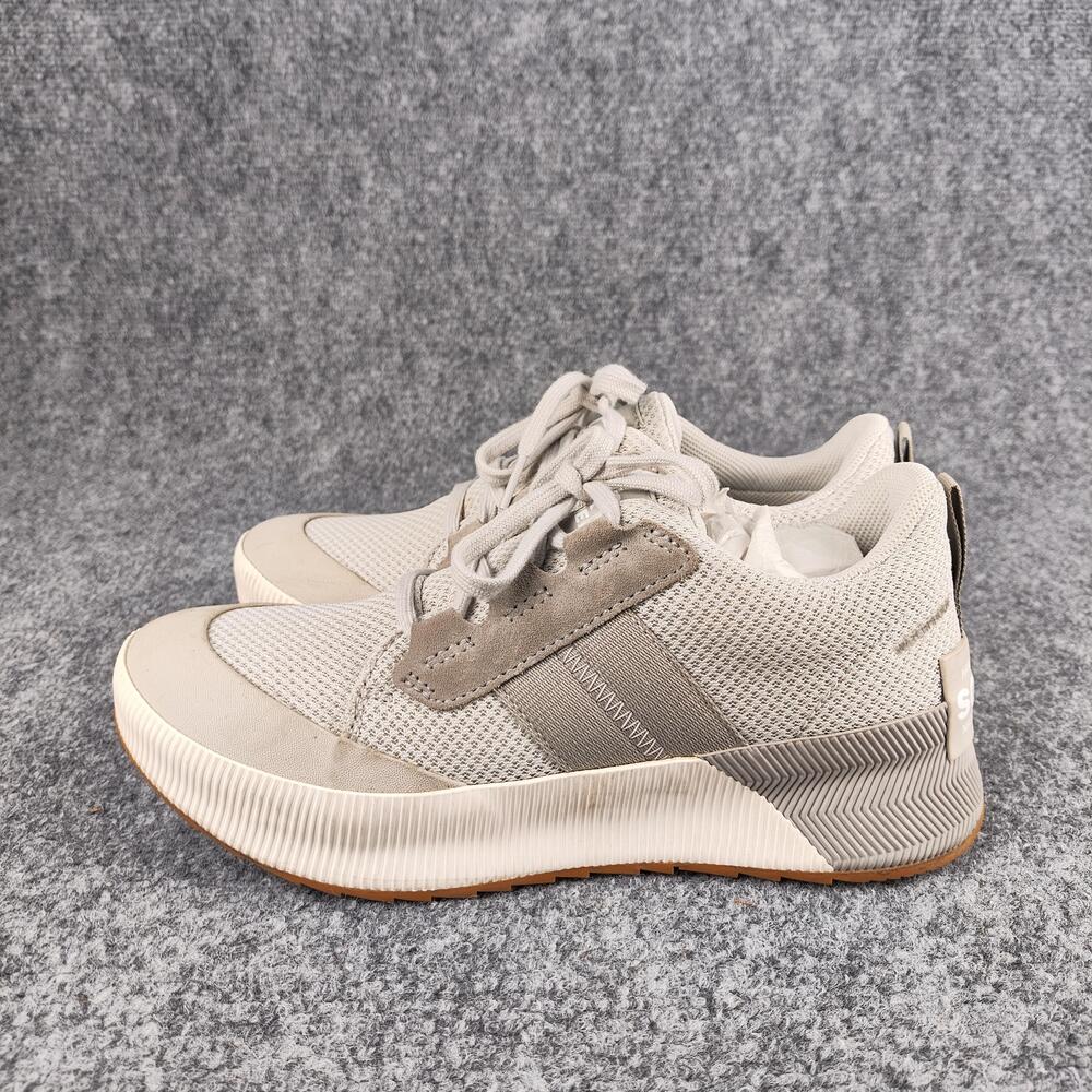 Sorel Shoes Womens Size 7 Beige Mesh Low Top Walking Sneakers NL4860-009